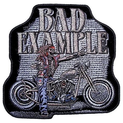 are biker patches bad.